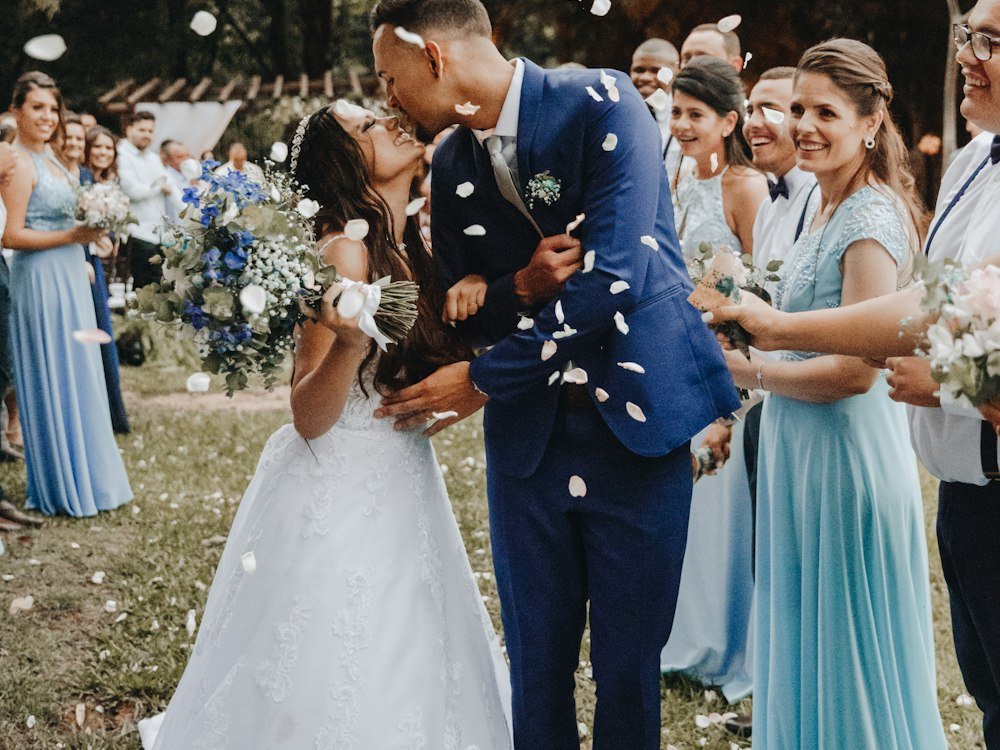 Couple at the altar